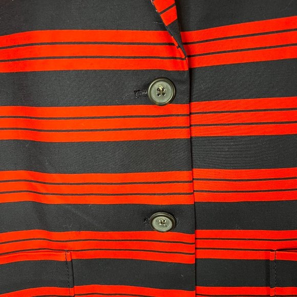 Banana Republic/Academy Blazer Jacket/Red and Navy Stripe/14 Tall/NWT - Picture 3 of 10